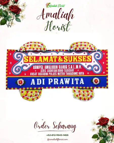 Papan Bunga Ucapan Selamat Wonotirto